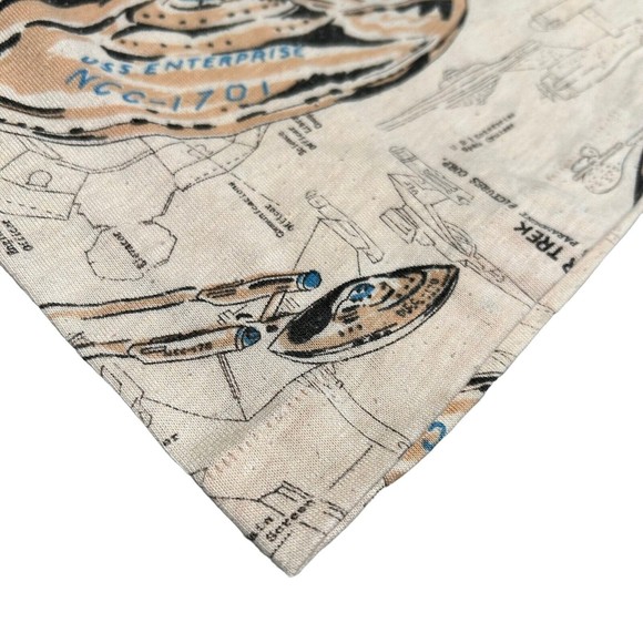 Star Trek Extremely Rare Vintage 1970's Brown Long Sleeve Shirt Toddler Size 10 - Picture 4 of 12